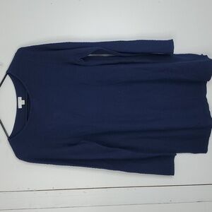 J. Jill Deep Blue Scoop Neck Sweater